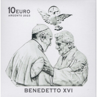 Euromince mince 10 Euro Vatikán 2023 - Benedetto XVI. (Proof)