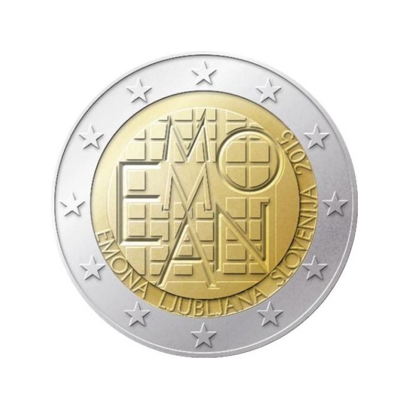 eurocoin eurocoins 2 Euro Slovenia 2015 - 2000 years of Emona (Proof)