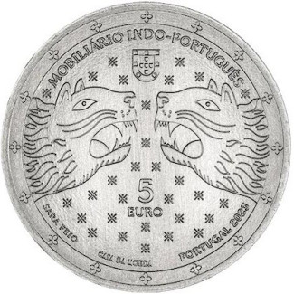 Euromince mince 5 Euro Portugalsko 2023 - Indo-portugalský nábytok ...