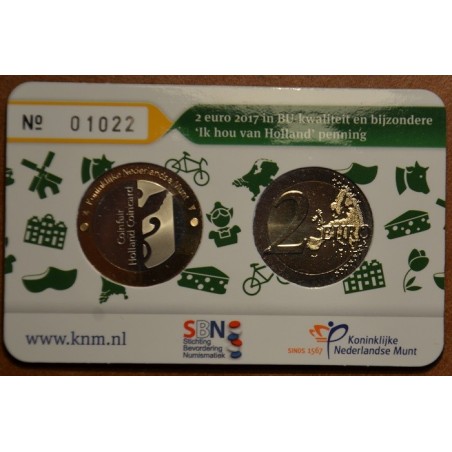 Euromince mince 2 Euro Holandsko 2017 - Holland coin fair (BU)