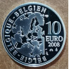 10 Euro Belgicko 2008 - Modrý vták (Proof)