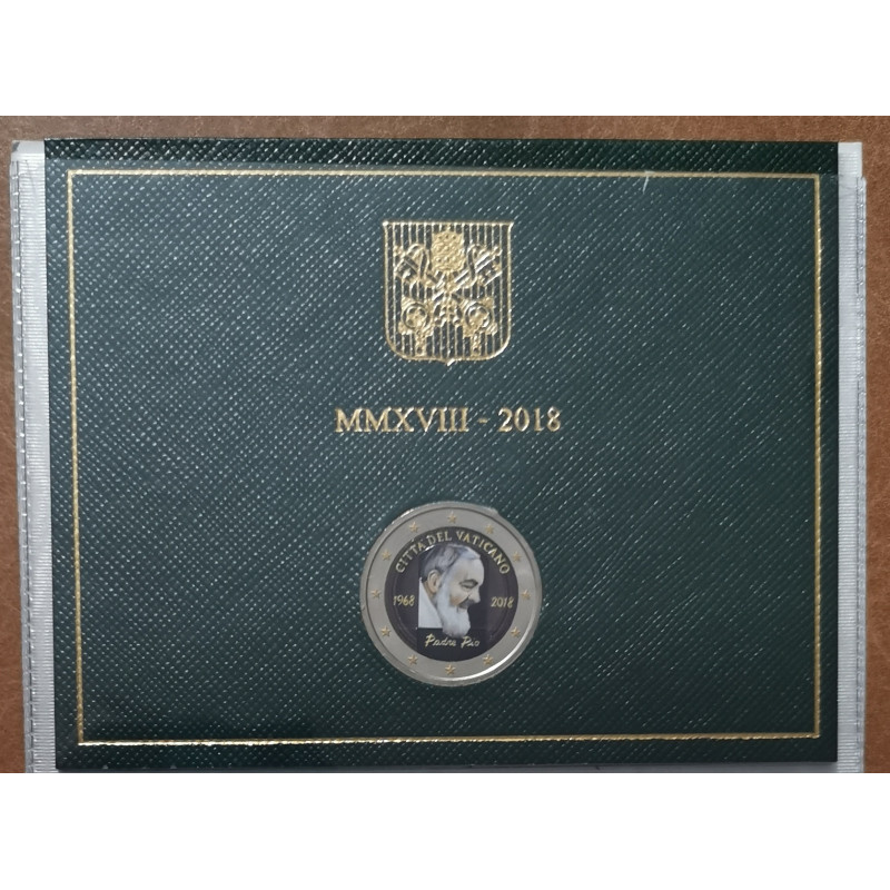 2 Euro Vatikán 2018 - Pio atya III. (színezett UNC)