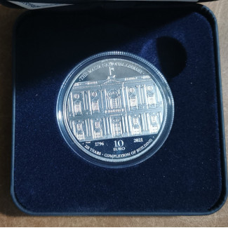 10 Euro Malta 2021 - A Bibliotheca épülete (Proof)