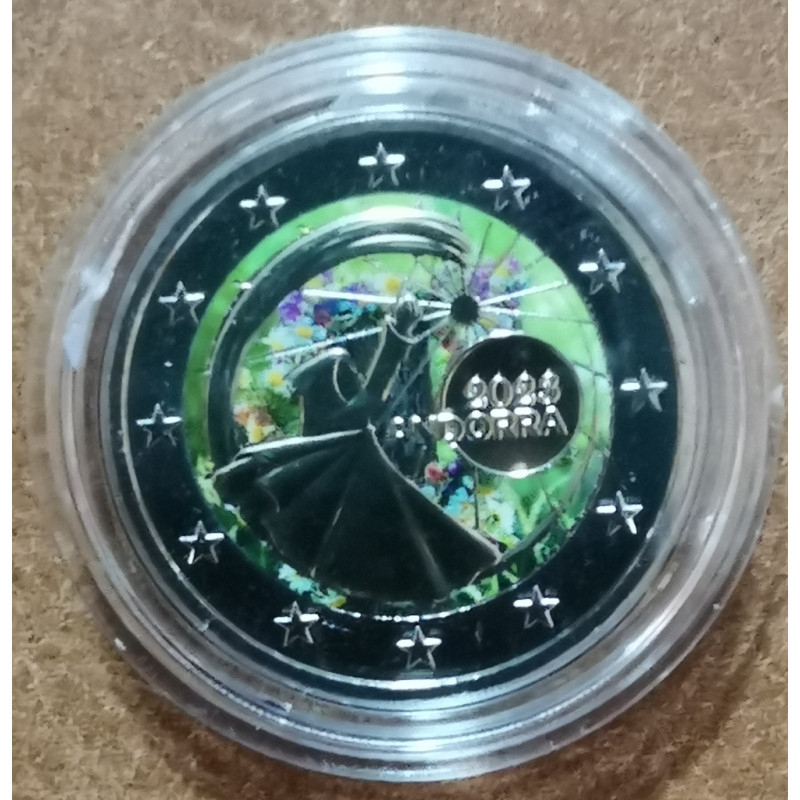 2 Euro Andorra 2023 - Nyári napforduló III. (színezett UNC)