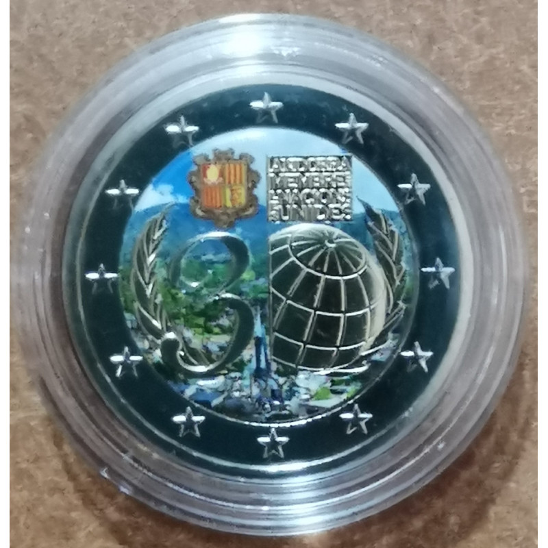 2 Euro Andorra 2023 - UN membership III. (colored UNC)