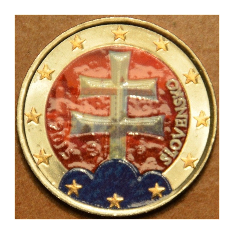 euroerme érme 2 Euro Szlovákia 2015 (színezett UNC)