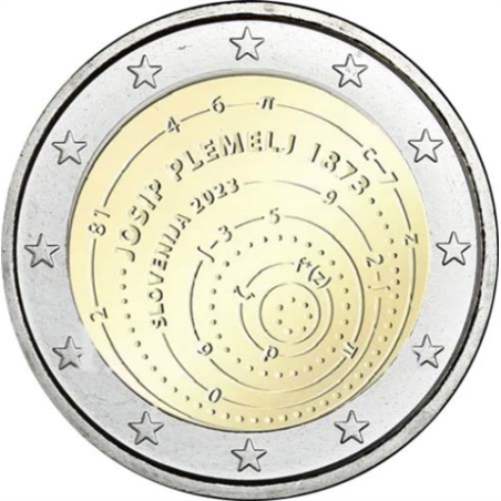 2 Euro Slovinsko 2023 - Josip Plemelj (UNC)