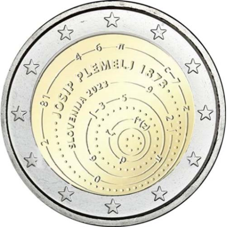 2 Euro Szlovénia 2023 - Josip Plemelj (UNC)