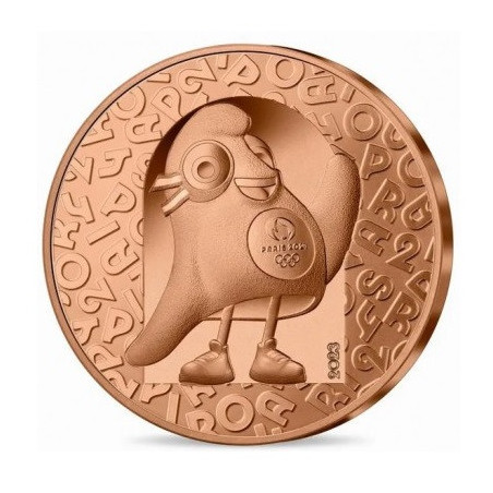 1/4 Euro Franciaország 2023 - A 2024-es olimpia: A kabala (UNC)