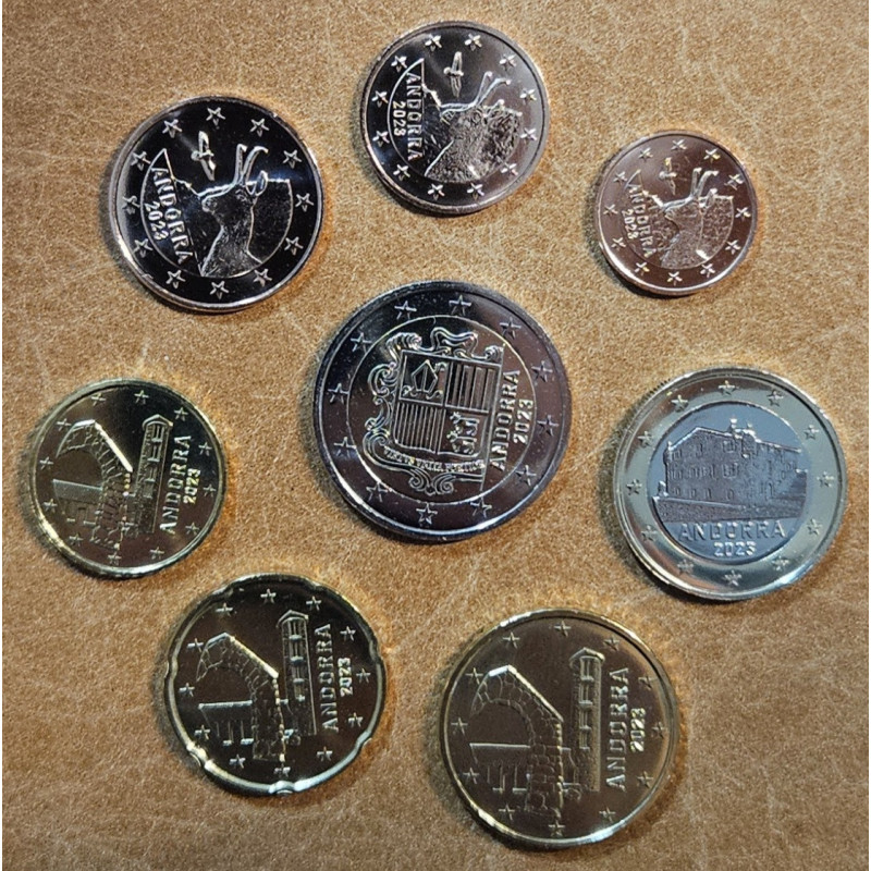 Andorra 2023 set o 8 coins (UNC)
