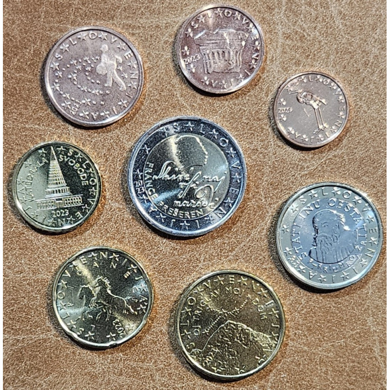 Euromince mince Slovinsko 2023 sada 8 mincí (UNC)