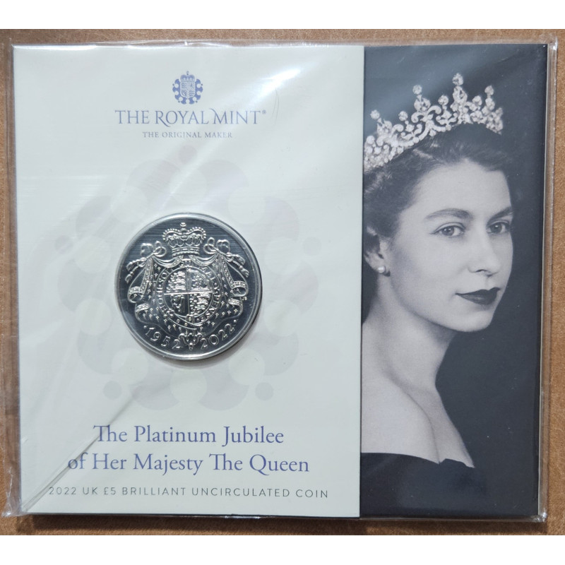 5 libier Veľká Británia 2022 - Platinové jubileum Jej Veličenstva Kráľovnej (BU)