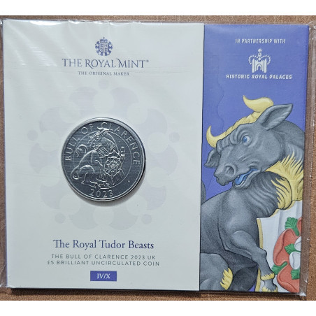 5 Pound United Kingdom 2023 - The bull of Clarence (BU)