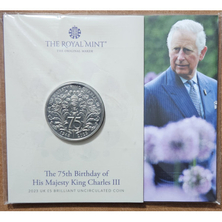 5 font Egyesült Királyság 2023 - III. Károly király (BU)