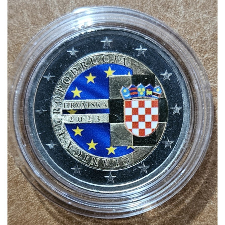 2 Euro Croatia 2023 -  Croatia in Eurozone (colored UNC)