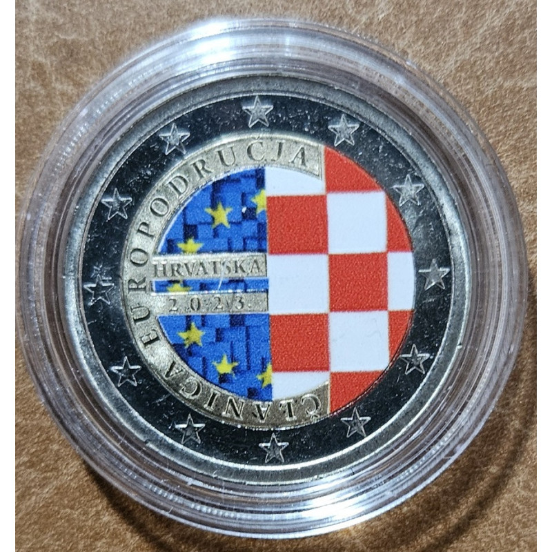 2 Euro Croatia 2023 -  Croatia in Eurozone IV. (colored UNC)