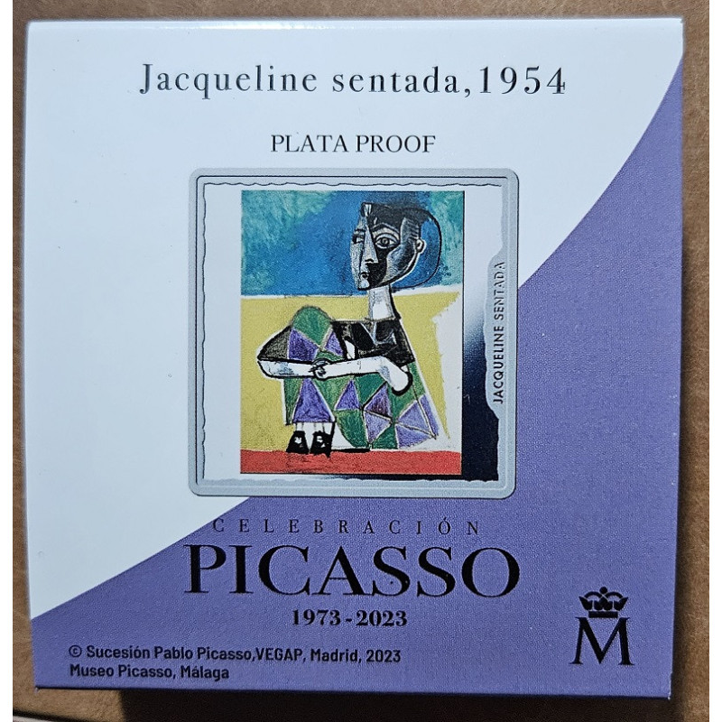 10 Euro Španielsko 2023 - Picasso: Sediaca Jacqueline (Proof)