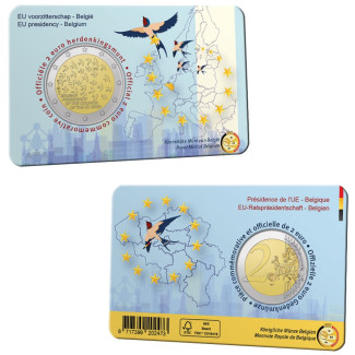 2 Euro Belgium 2024 - EU presidency (BU card with Dutch text)
