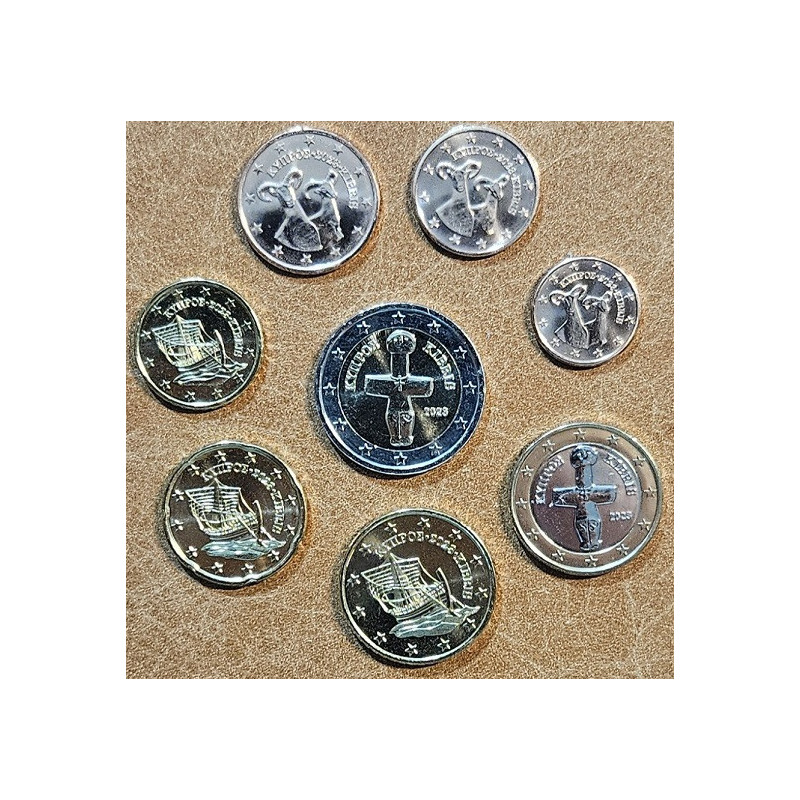 Cyprus 2023 set of 8 coins (UNC)