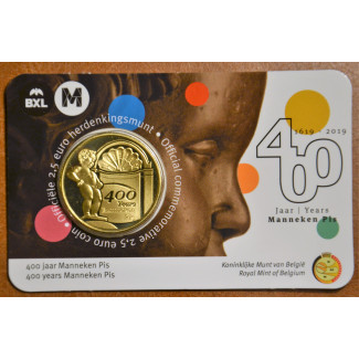 Euromince mince 2,5 Euro Belgicko 2019 Manneken Pis holandský text ...