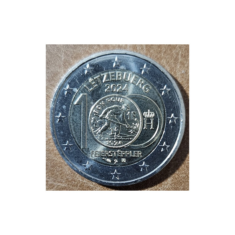 2 Euro Luxembourg 2024 - 100th Anniversary of the Introduction of the Franc Coins (UNC)