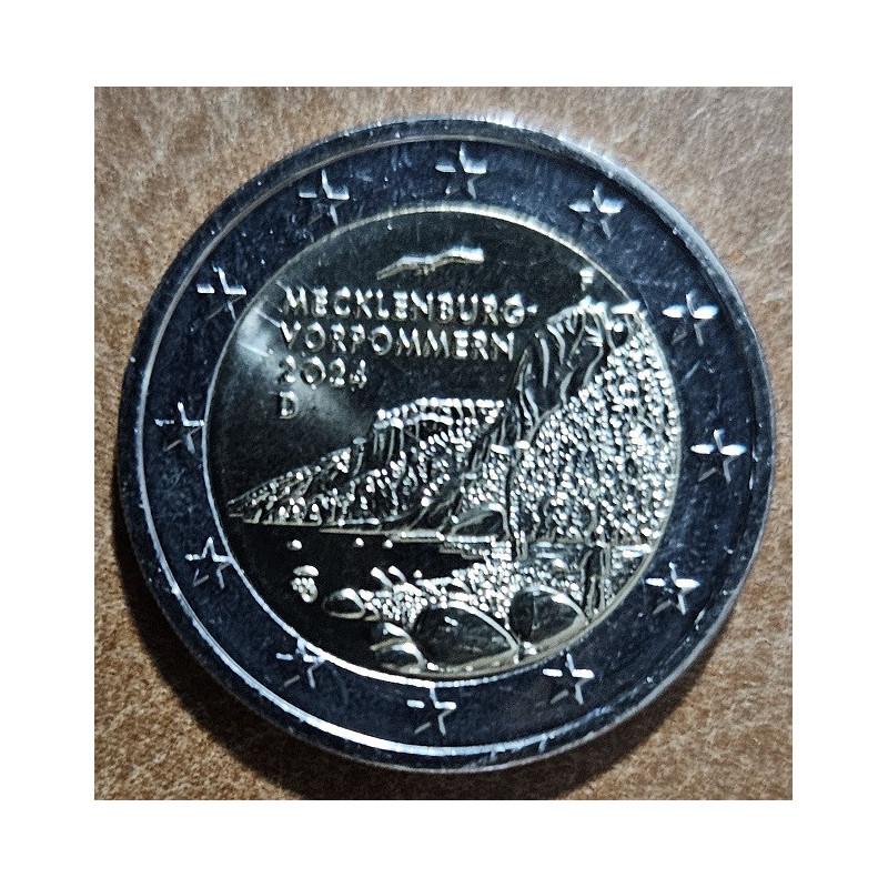 2 Euro Nemecko 2024 "F" - Mecklenburg-Vorpommern - Königsstuhl (UNC)
