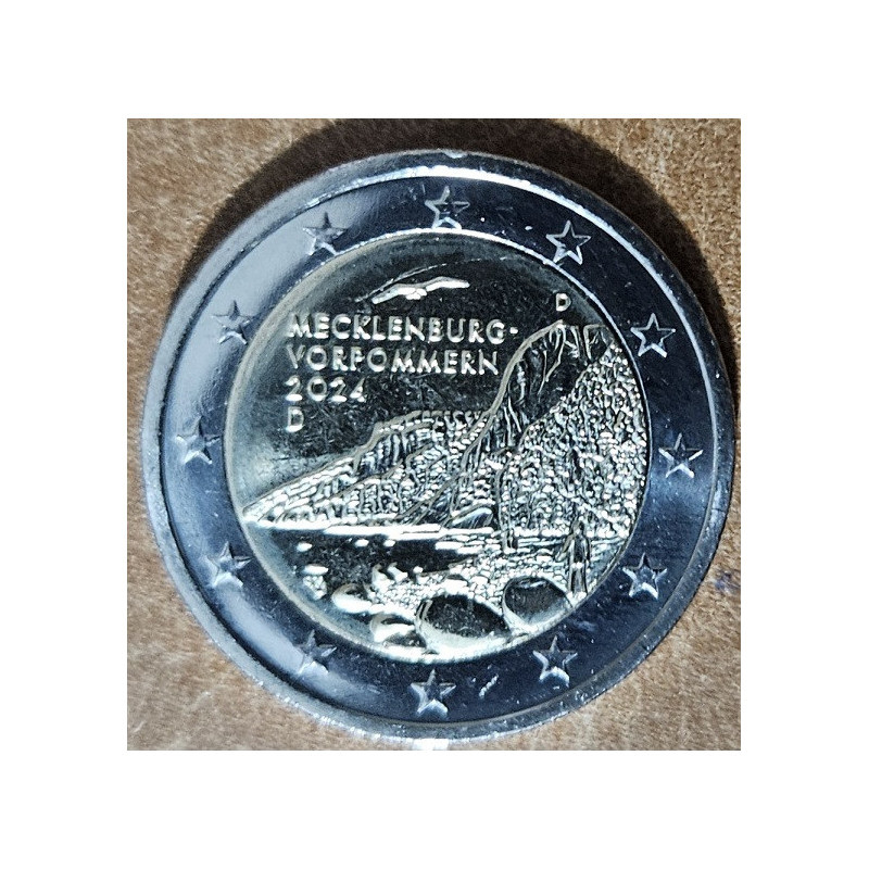2 Euro Nemecko 2024 "D" - Mecklenburg-Vorpommern - Königsstuhl (UNC)