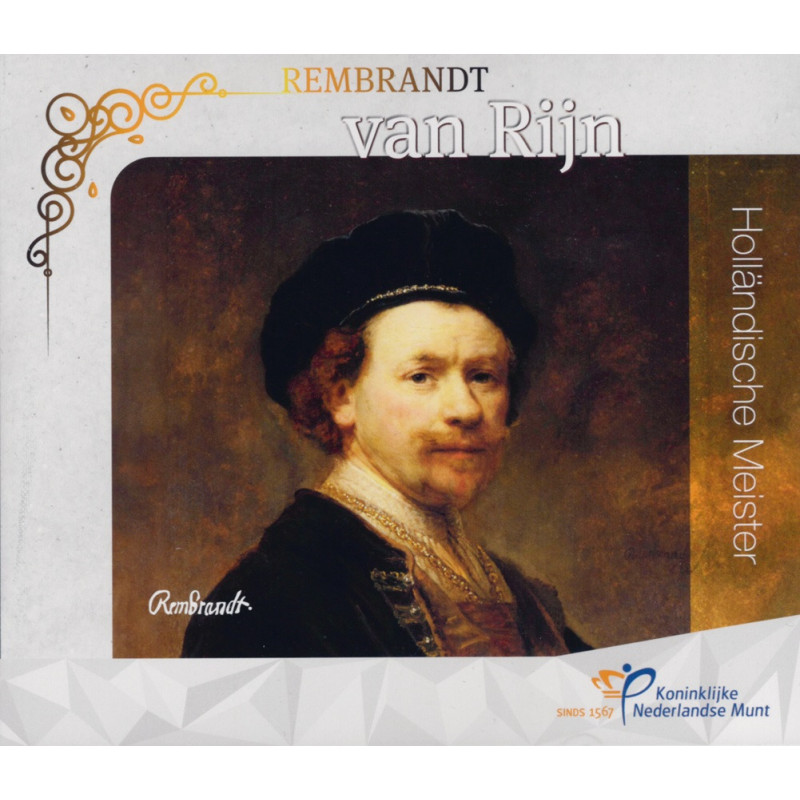 Netherlands 2024 WMF set of 8 coins - Rembrandt Van Rijn (BU)