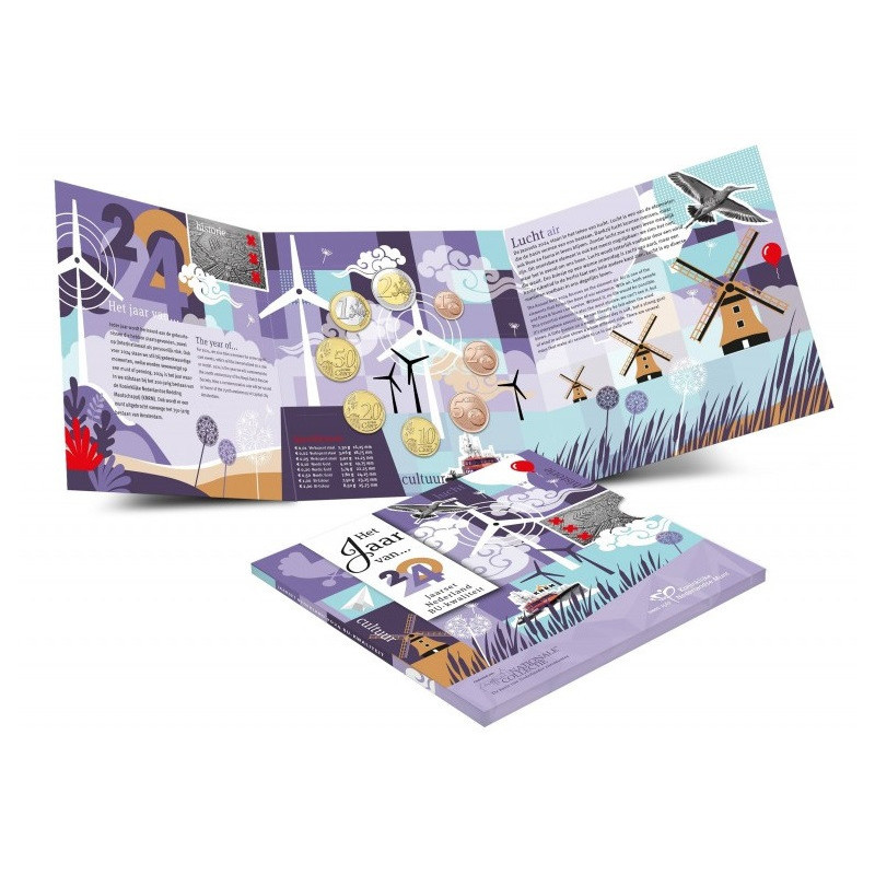 Netherlands 2024 set of 8 coins - Air (BU)