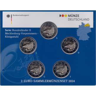 2 Euro Nemecko 2024 Mecklenburg-Vorpommern - Königsstuhl (BU)