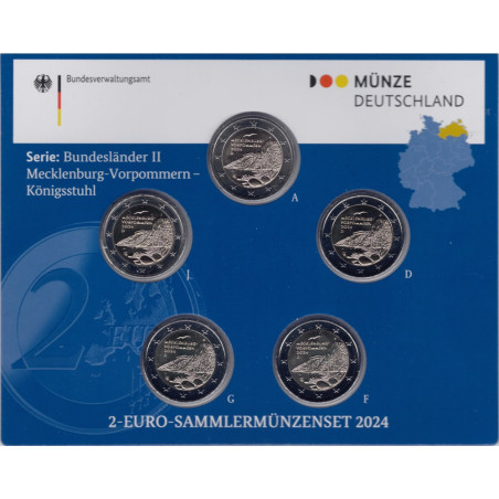 2 Euro Germany 2024 - Mecklenburg-Vorpommern - Königsstuhl (BU)