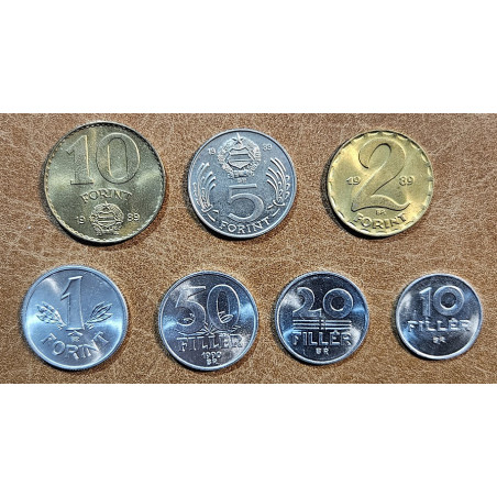 euroerme érme Magyarország 7 érme 1988-1990 (UNC)