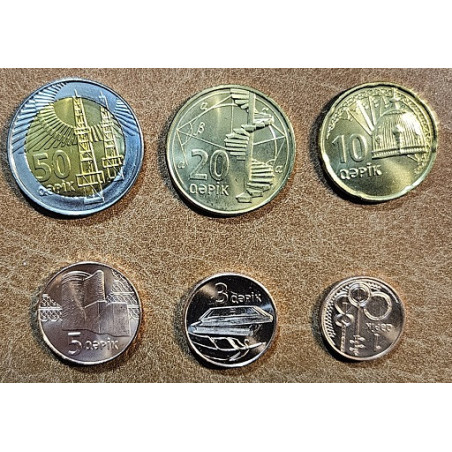 Euromince mince Azerbajdžan 6 mincí 2006 (UNC)