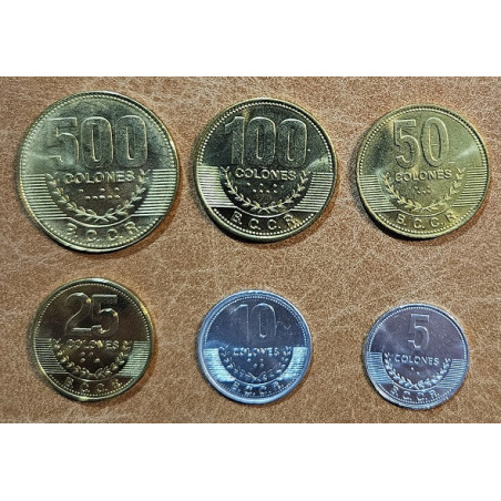 Costa Rica 6 coins 2007-2008 (UNC)