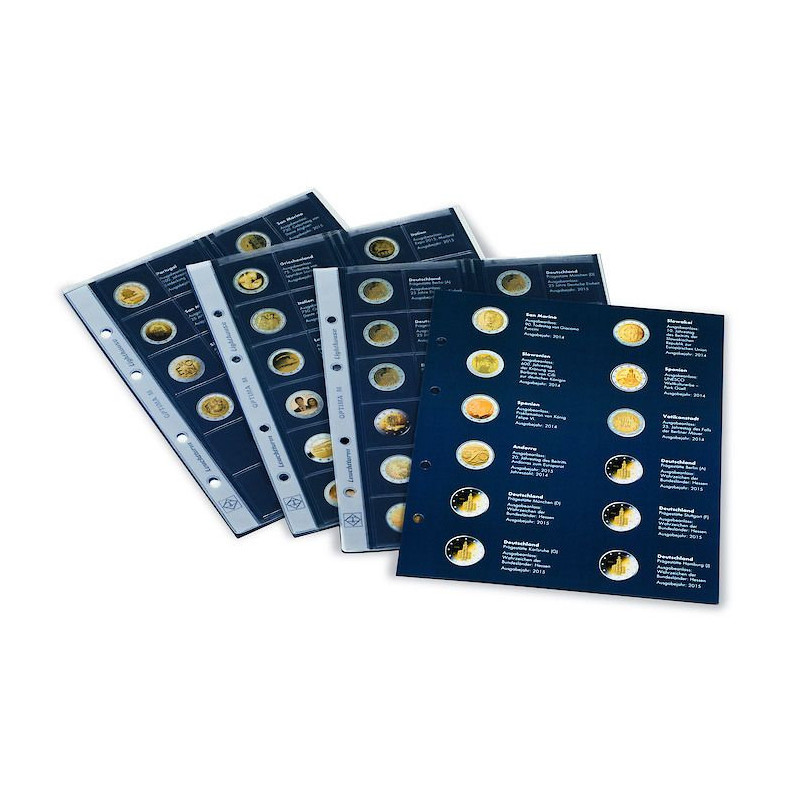 2 Euro 2023 listy do albumu Leuchtturm OPTIMA