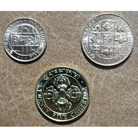 Bhutan 3 coins 1979 (UNC)