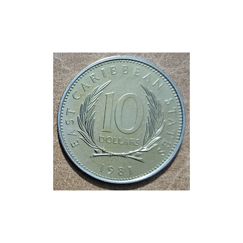 10 dolárov Východokaribské štáty 1981 (UNC)