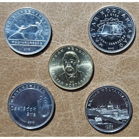 Hungary 5 commemorative coins (UNC)