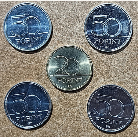 Hungary 5 commemorative coins (UNC)