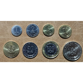 Central African franc 8 coins 2006 (UNC)