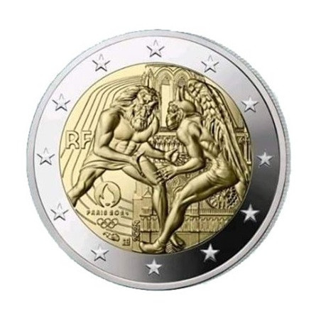 2 Euro France 2024 - Paris 2024 Olympic Games (UNC)
