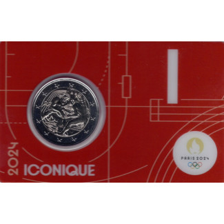 2 Euro Francúzsko 2024 - Olympijské hry Paríž 2024 (červená BU karta)