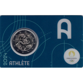 2 Euro Francúzsko 2024 - Olympijské hry Paríž 2024 (modrá BU karta)