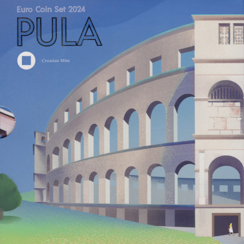 Croatia 2024 set of 8 coins Pula (BU)