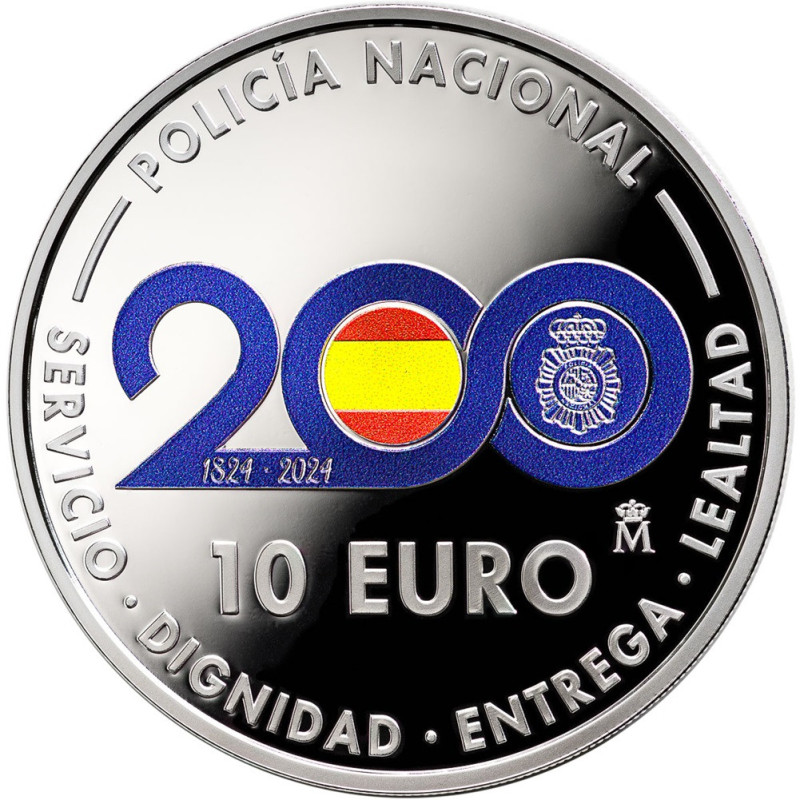 10 Euro Spain 2024 - National police (Proof)