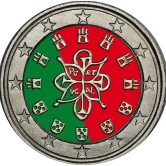 Euromince mince 2 Euro Portugalsko (farebná UNC)