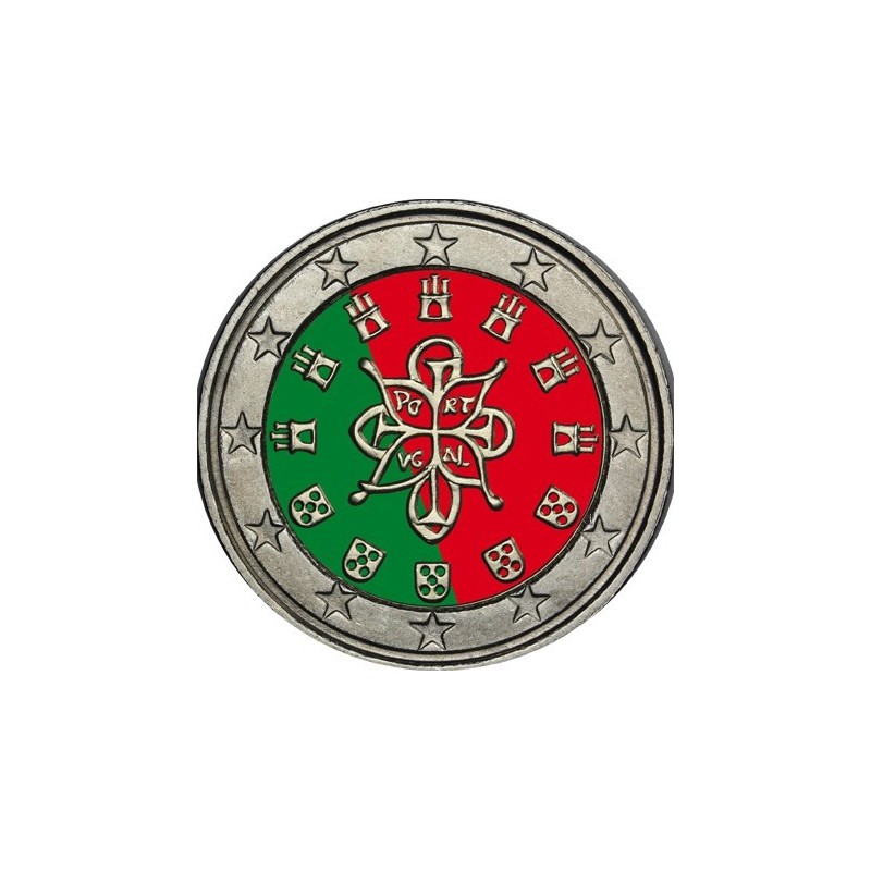 Euromince mince 2 Euro Portugalsko (farebná UNC)