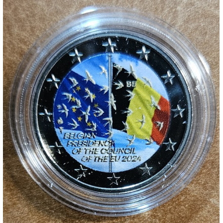 2 Euro Belgium 2024 - EU elnökség (színezett UNC)