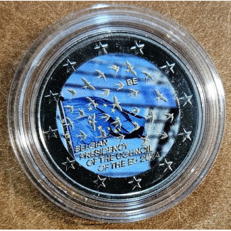 2 Euro Belgium 2024 - EU elnökség II. (színezett UNC)
