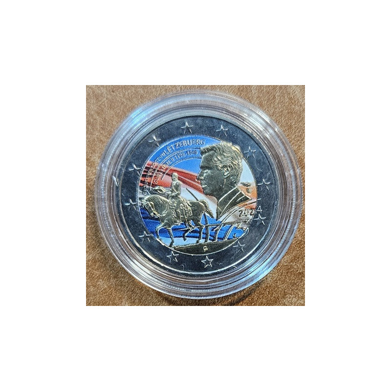 2 Euro Luxemburg 2024 - II. Vilmos nagyherceg halálának 175. évfordulója (színezett UNC)